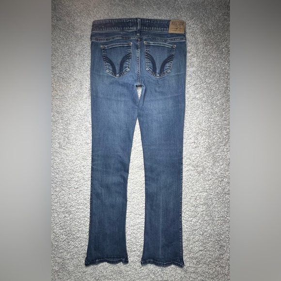 Hollister Jeans Womens 29 Vintage Y2K Boot Cut Low Rise Dark Wash Stretch Preppy - Picture 4 of 4